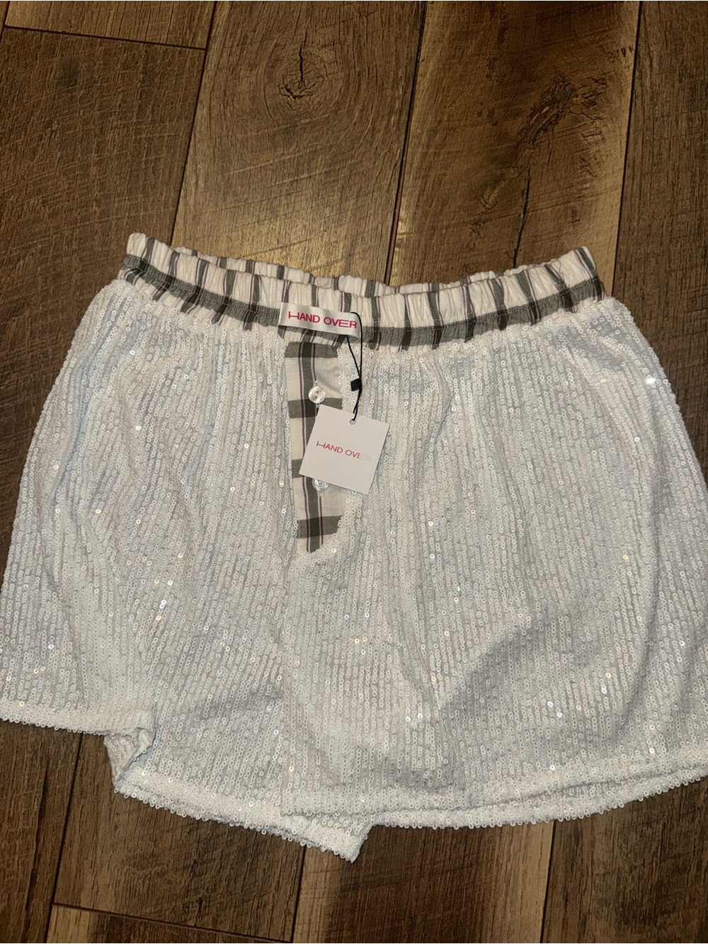 HAND OVER sequin Boxer shorts